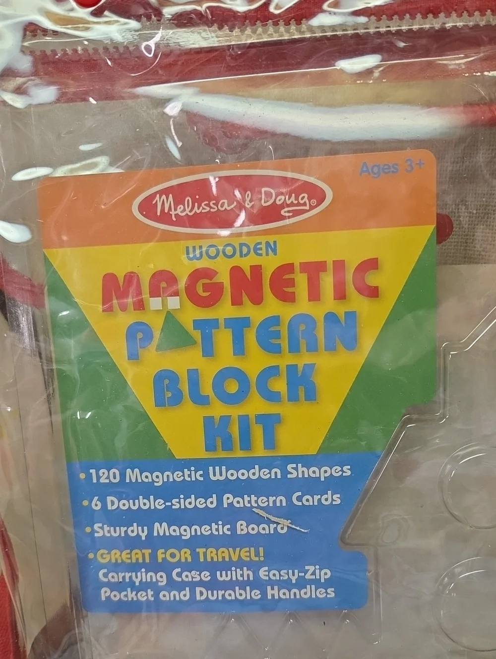 Melissa & Doug Wooden Magnetic‎ Pattern Block Kit #3590